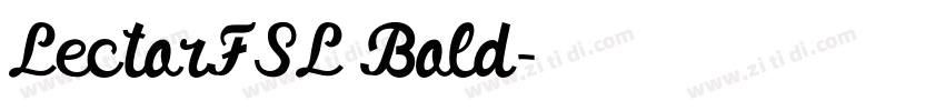 LectorFSL Bold字体转换